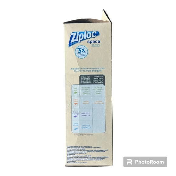 ZIPLOC SPACE BAGS - 6 BAG VARIERY - Picture 2 of 4